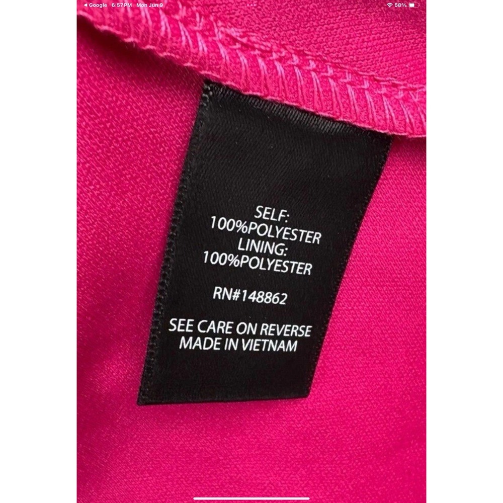 Torrid Plus Size‎ 3 Hot Pink Clip Dot Tropical Floral Mini Babydoll V Neck Dress - Picture 8 of 11